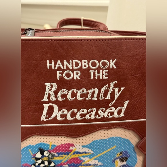 Loungefly x Beetlejuice Handbook For The Recently Deceased Pin Trader Backpack - Picture 7 of 16